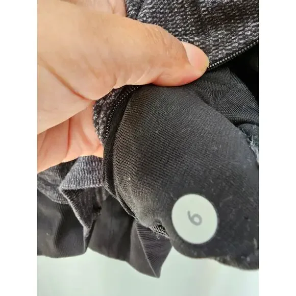 Lululemon Runderful 1/2 Zip Mini Check Pique Black Heathered Black / Black - Picture 8 of 11